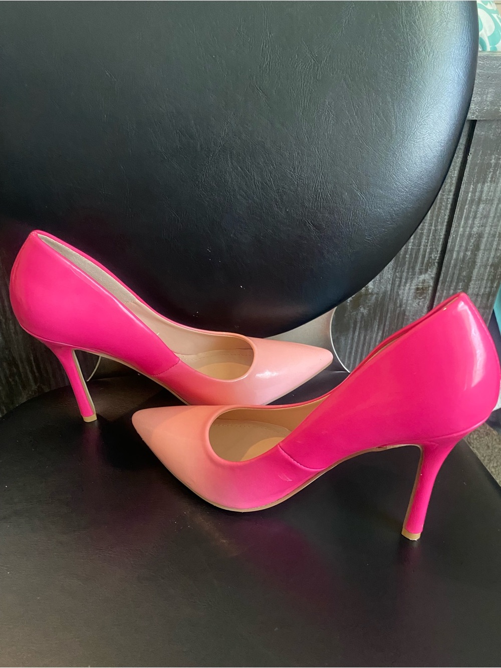 Mata Shoes Pink-to-Light Pink Ombre Pointed-Toe Stilettos